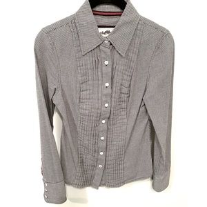 Guess black and white blouse